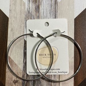 Silver Hoops